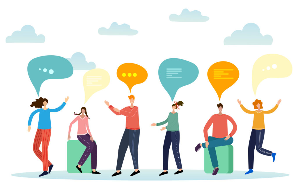 People talking